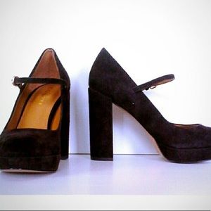 Coach brown Mary Jane pumps